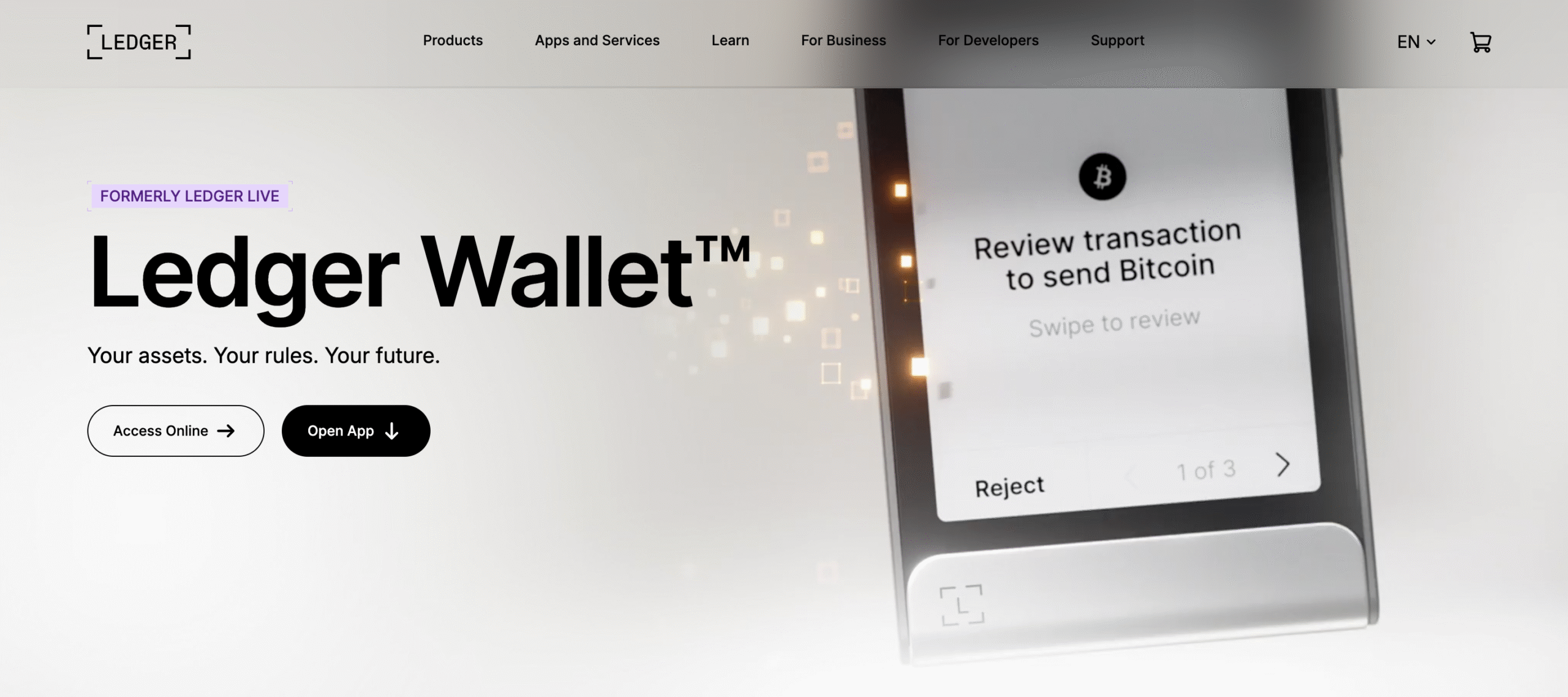 Ledger cryptocurrency wallet in the UK.
