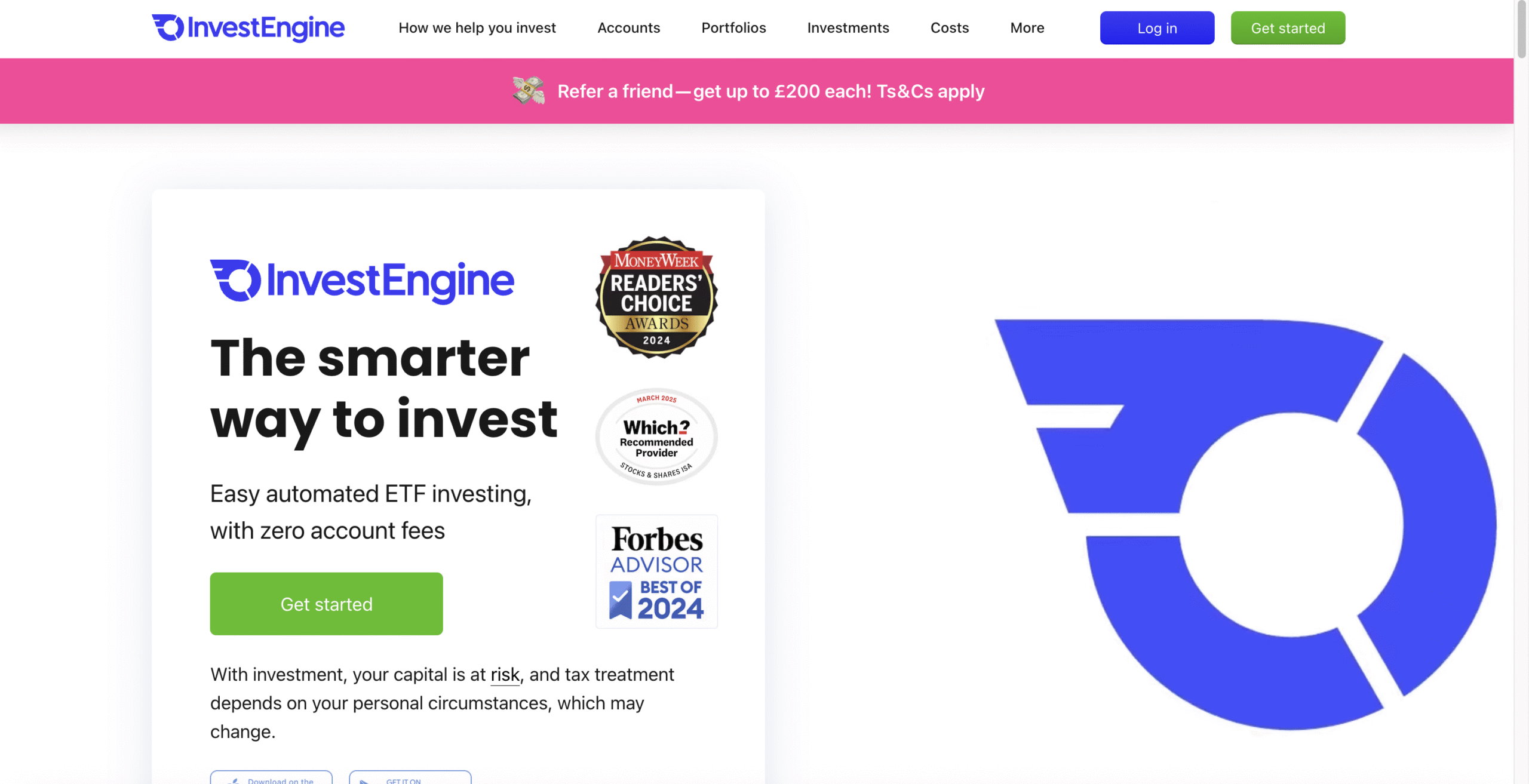 InvestEngine ETF investing platform.