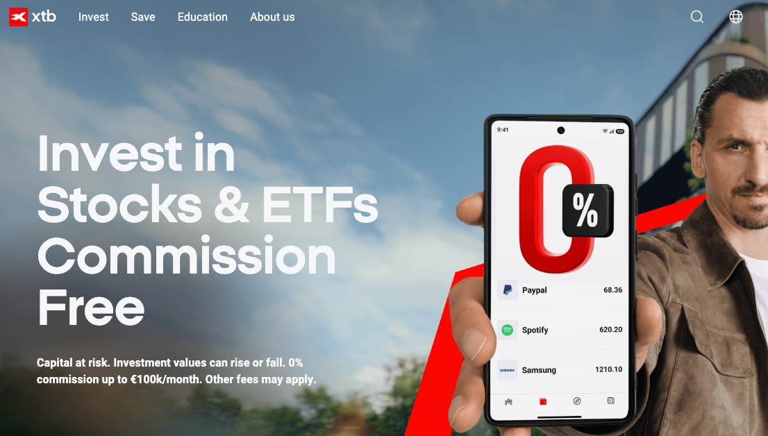 XTB investment platform UK.